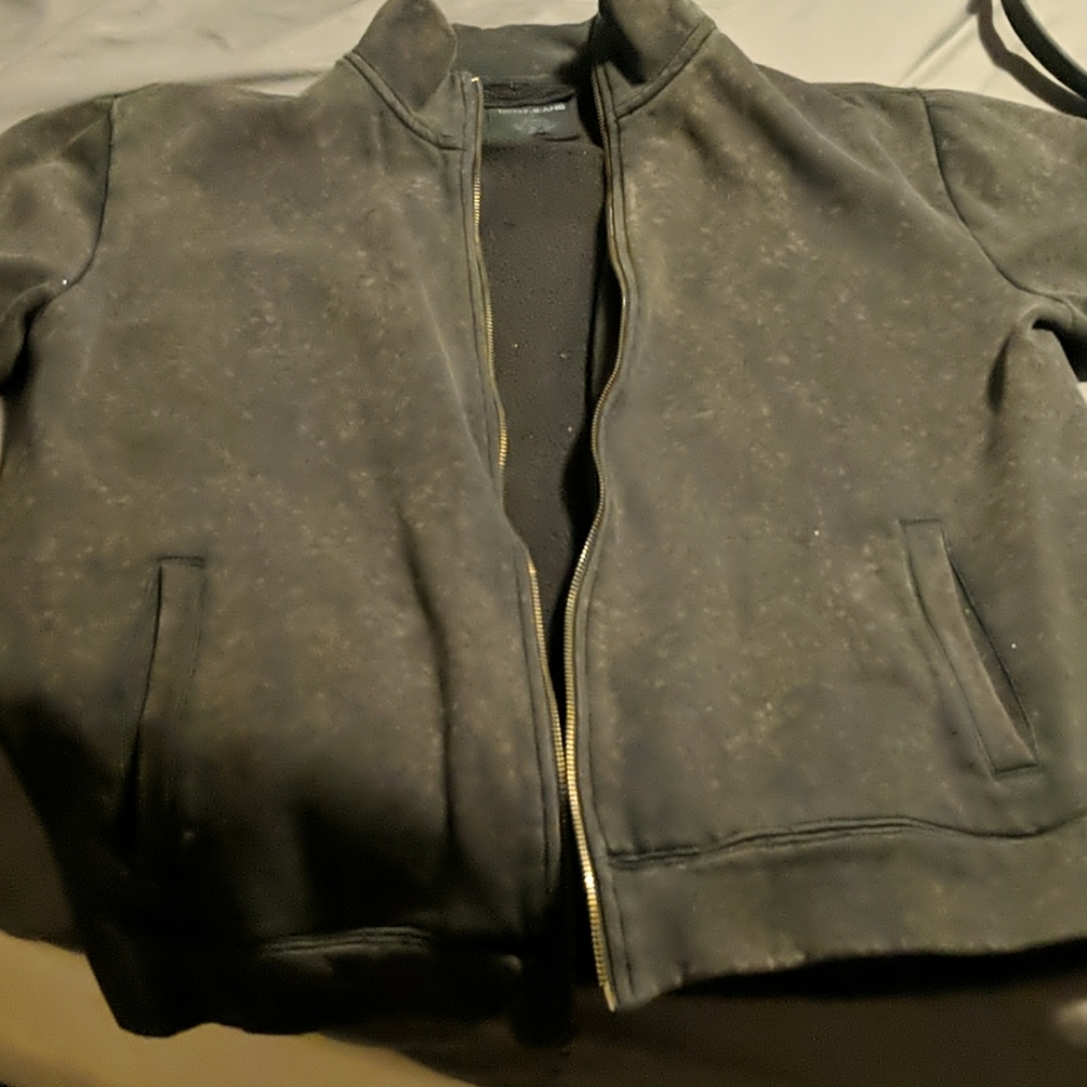 Mens DKNY zip-up sweater